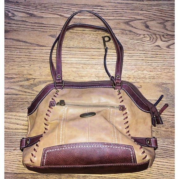 Gorgeous Vintage BOC Brown Faux Leather Purse Shoulder Bag BEAUTIFUL - Picture 6 of 9